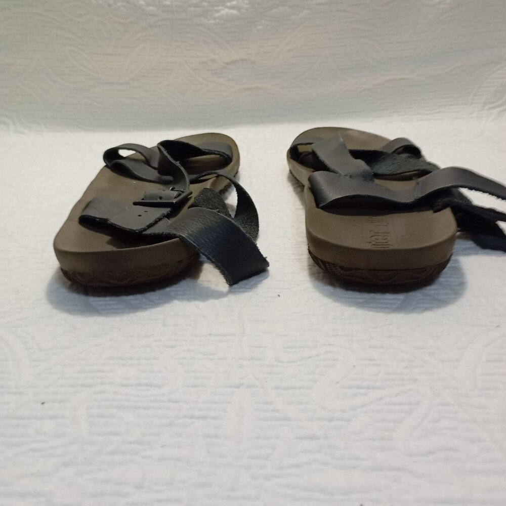 OUTER Sandals Gray Leather Womens Adjustable Strap Size US 10/EU 41 - Picture 8 of 8